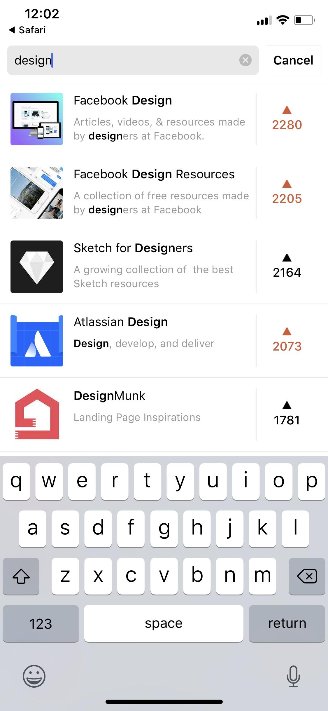 Product Hunt - the best new products, every day  搜索iOS 刘海屏列表