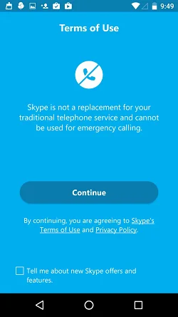 Skype - free IM & video calls  请求许可