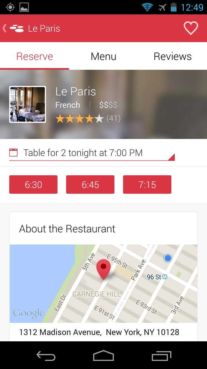 OpenTable - Free Reservations  