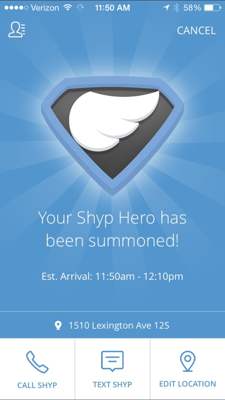 Shyp - Shipping on Demand: Pickup, Packaging and Delivery Tracking  浮层