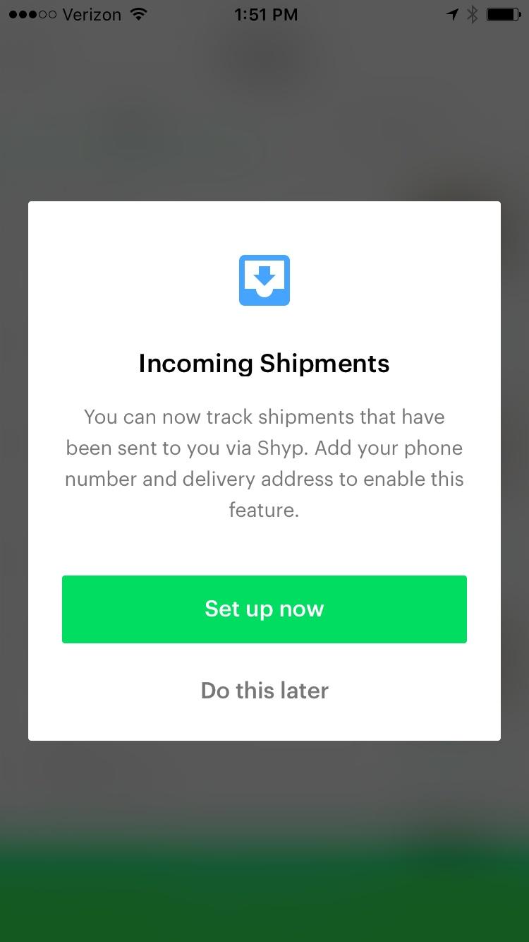 Shyp - Shipping on Demand: Pickup, Packaging and Delivery Tracking  请求许可