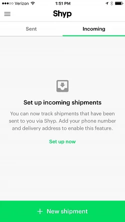 Shyp - Shipping on Demand: Pickup, Packaging and Delivery Tracking  空状态
