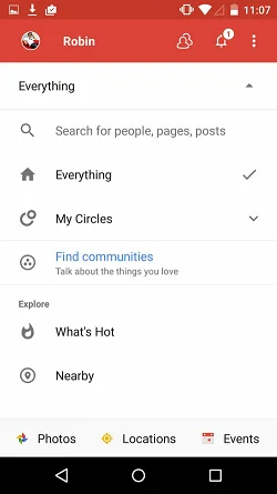 Google+  探索