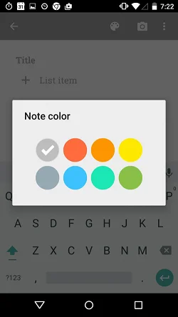 Google Keep - notes and lists  筛选