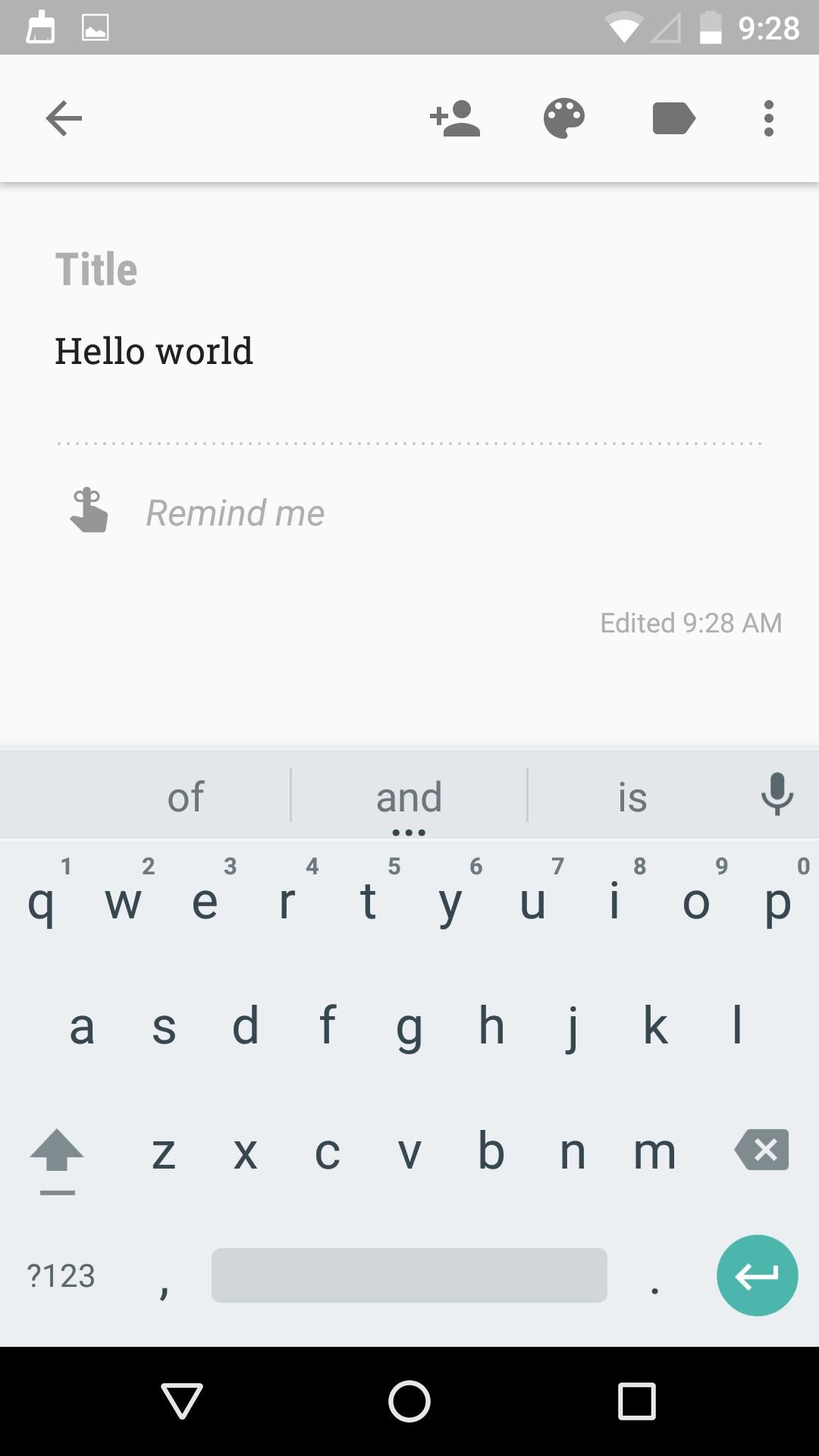 Google Keep - notes and lists  撰写