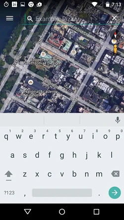 Google Earth  搜索