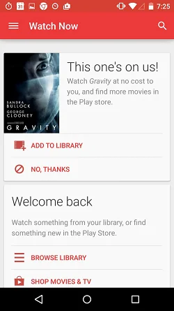 Google Play Movies & TV  首页