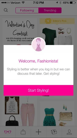 StyleIt - Fashion, Style & Shopping from your closet.  浮层