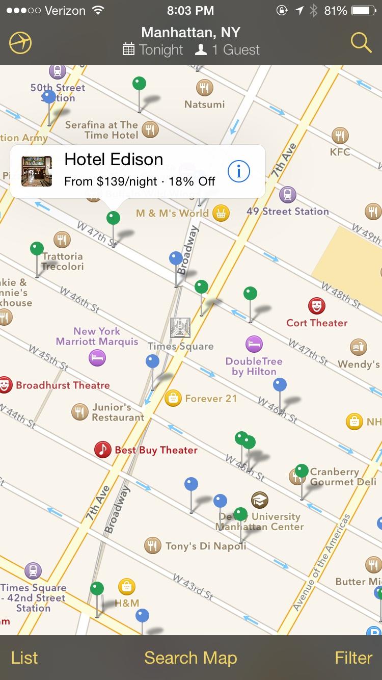 Expedia Hotels, Flights & Cars  地图