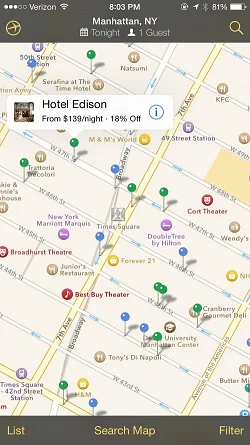 Expedia Hotels, Flights & Cars  地图