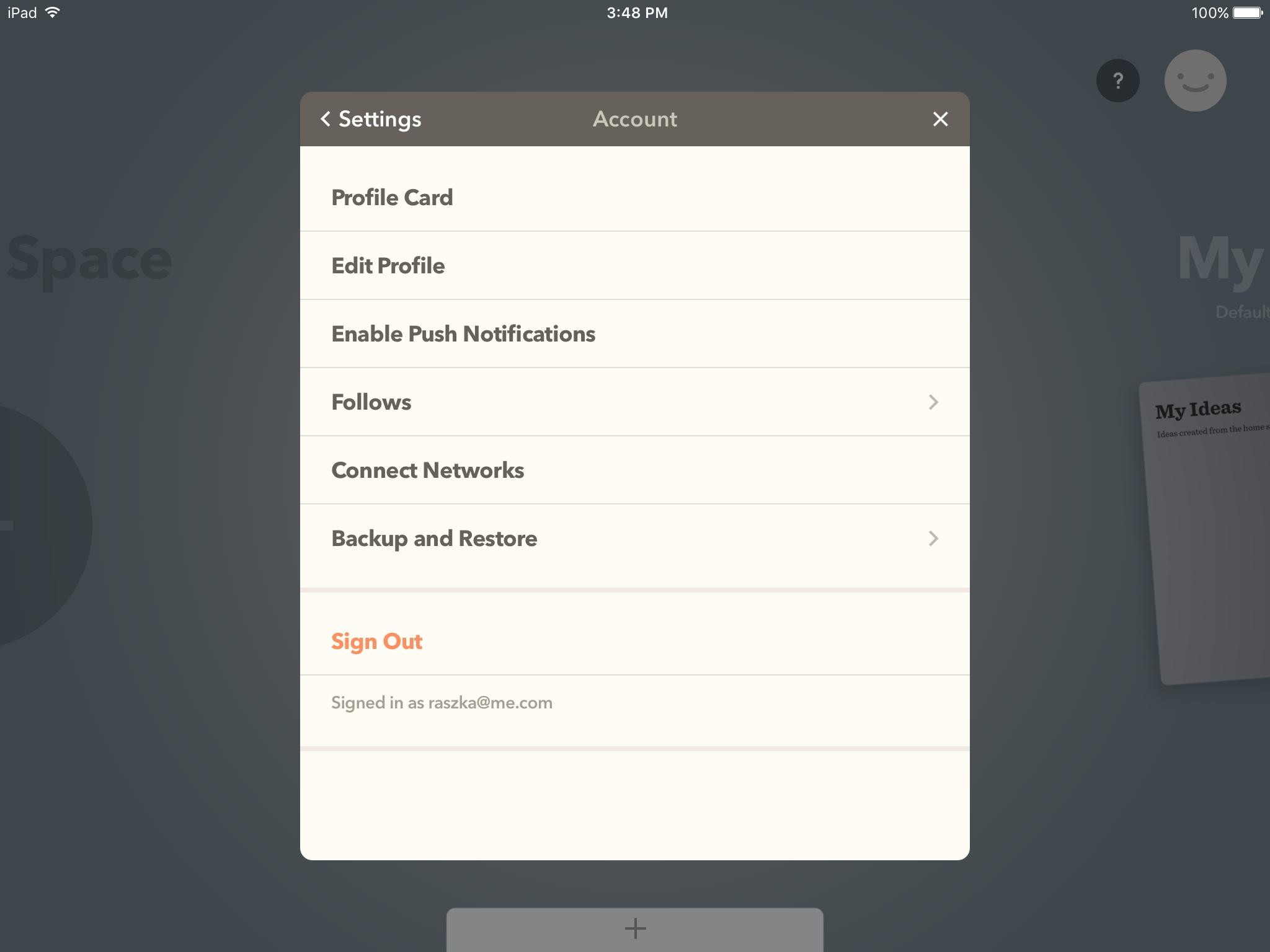 Paper - Notes, Photo Annotation, and Sketches by FiftyThree  设置