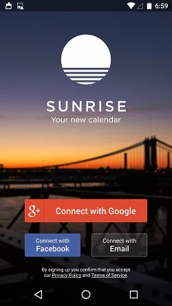 Sunrise Calendar  注册