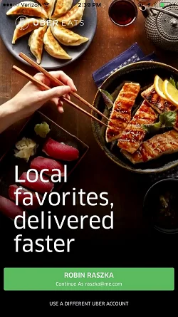 UberEATS: Food Delivery, Fast  登录