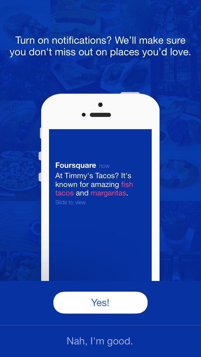 Foursquare - Find Restaurants, Bars & Deals  浮层