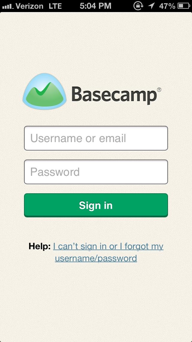 Basecamp - Official App  登录
