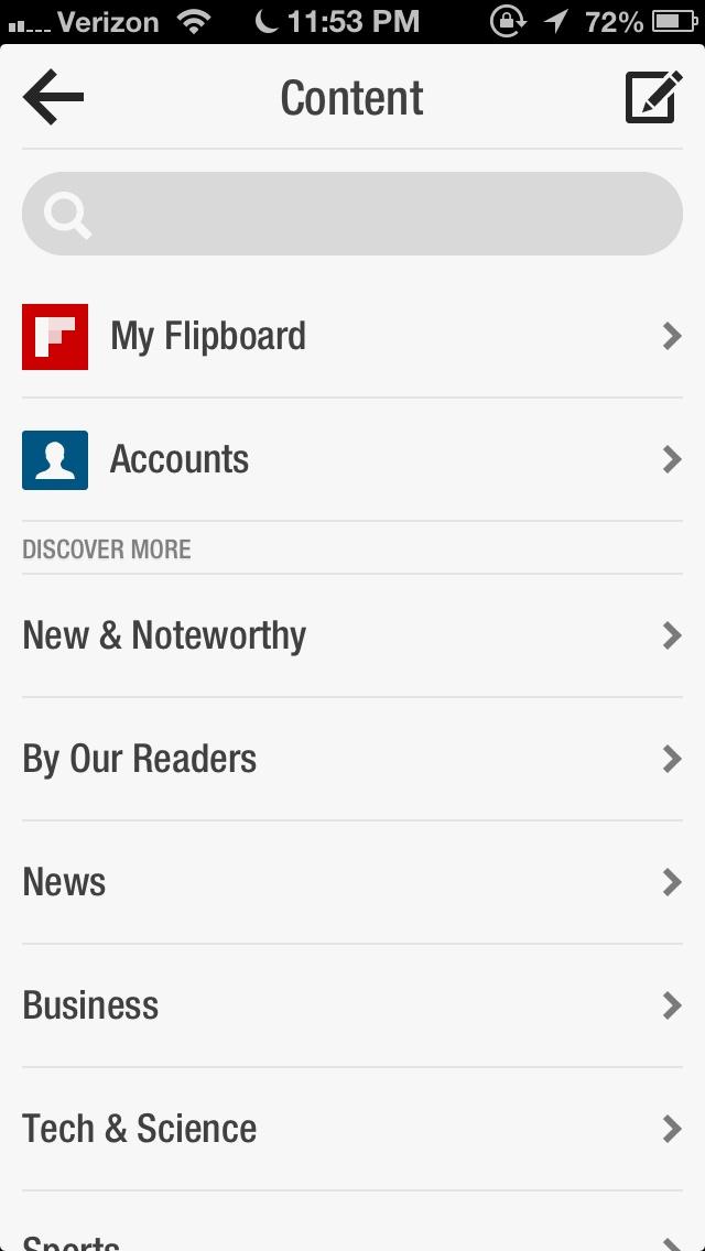 Flipboard: Your Social News Magazine  侧边栏侧边栏