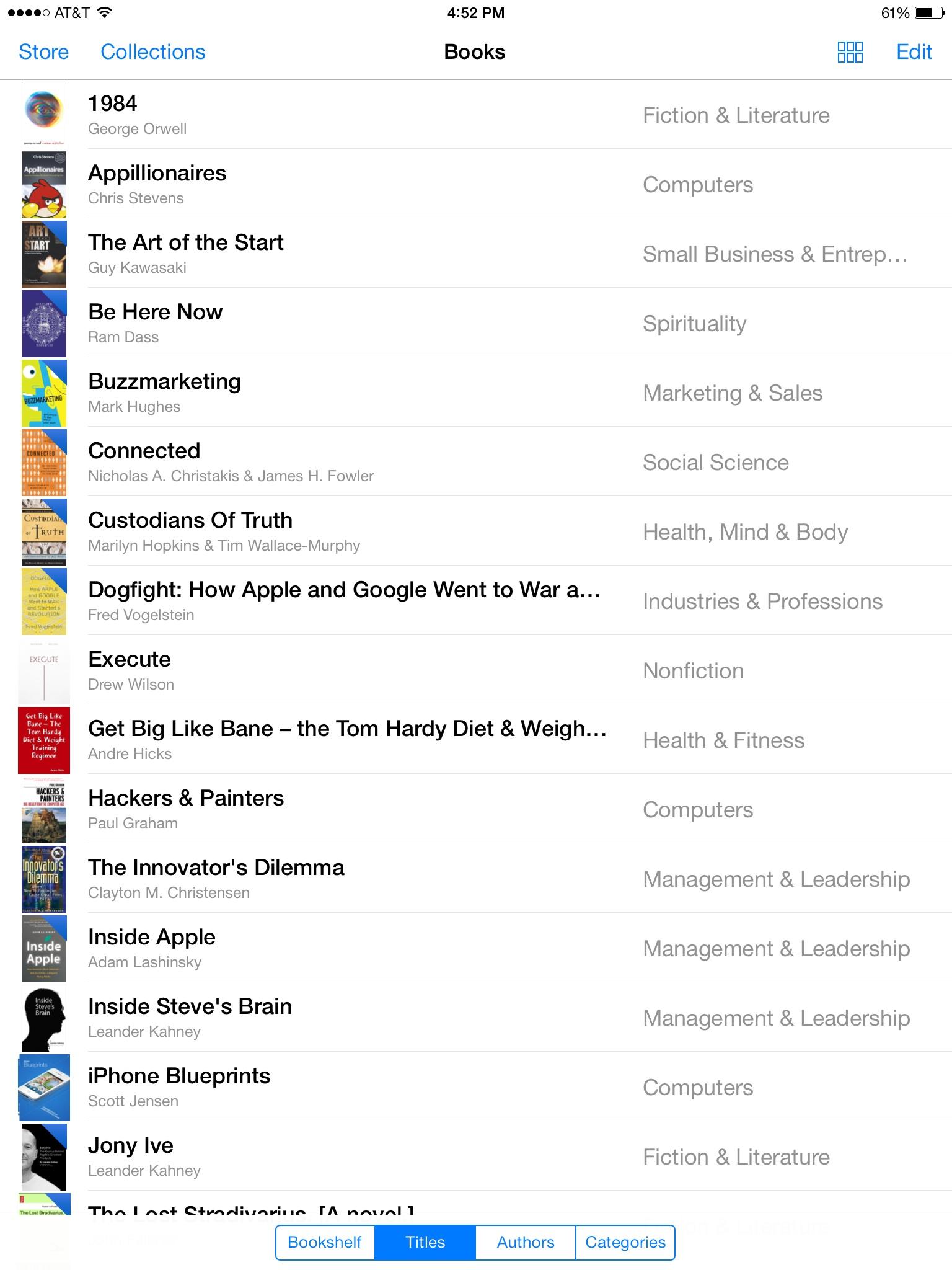 iBooks  列表