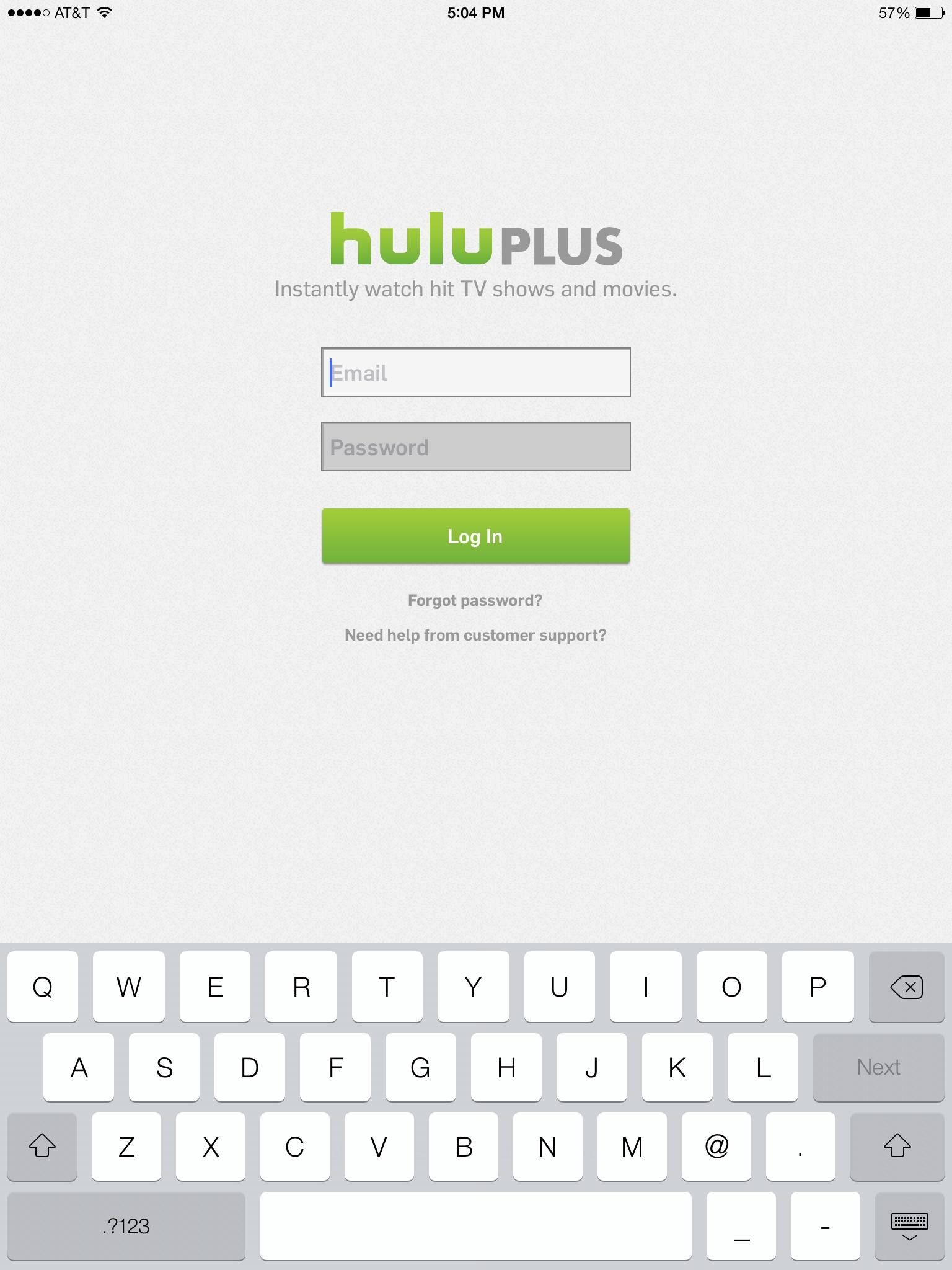 Hulu Plus  登录