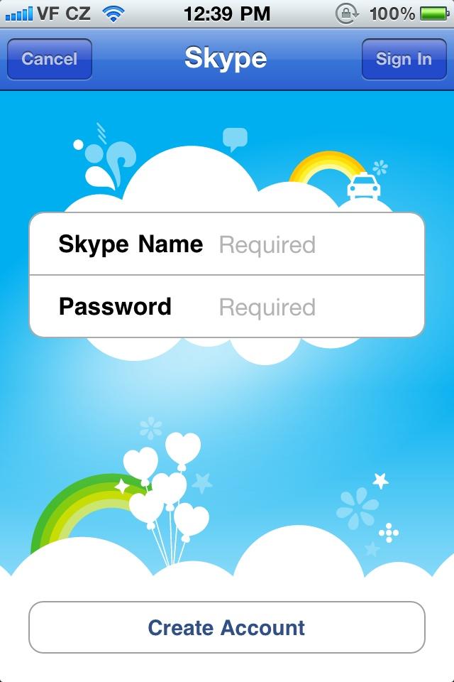 Skype  登录