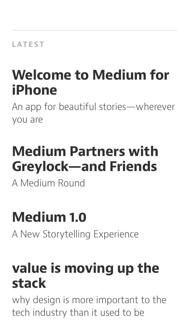 Medium — Everyone's Stories  列表