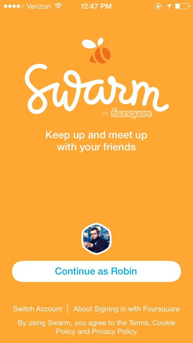 Swarm by Foursquare  登录