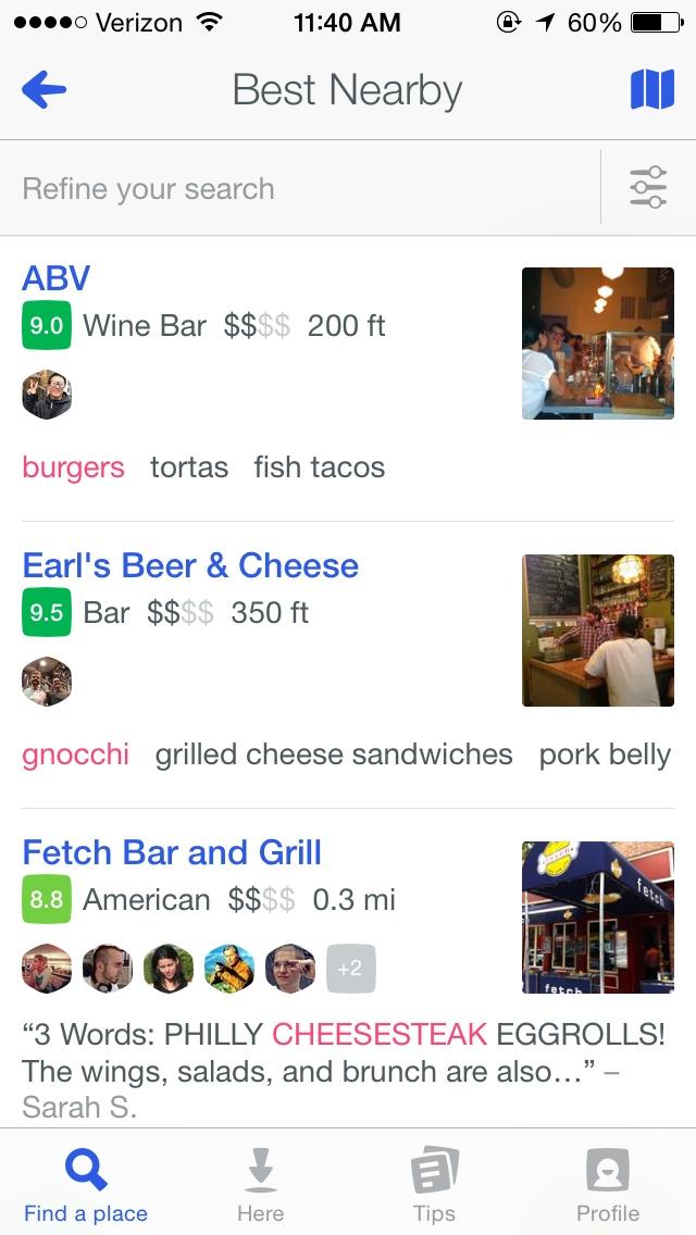Foursquare - Find Restaurants Bars & Deals  