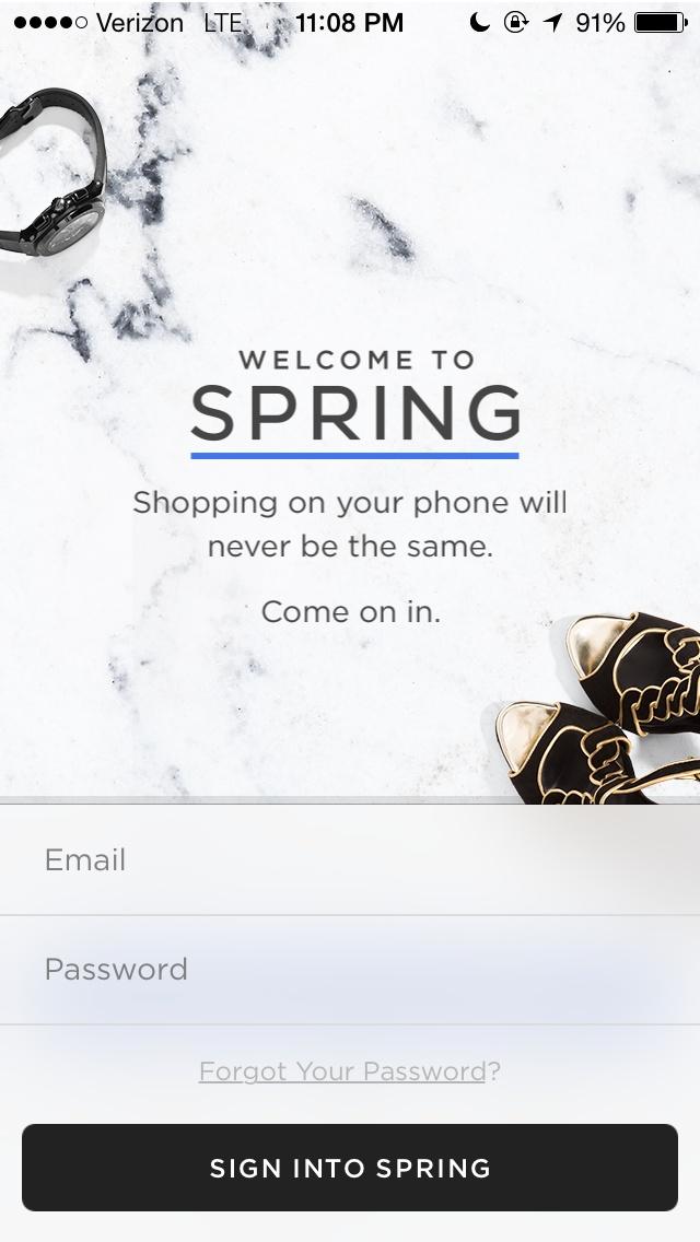 Spring - Go Shopping  登录