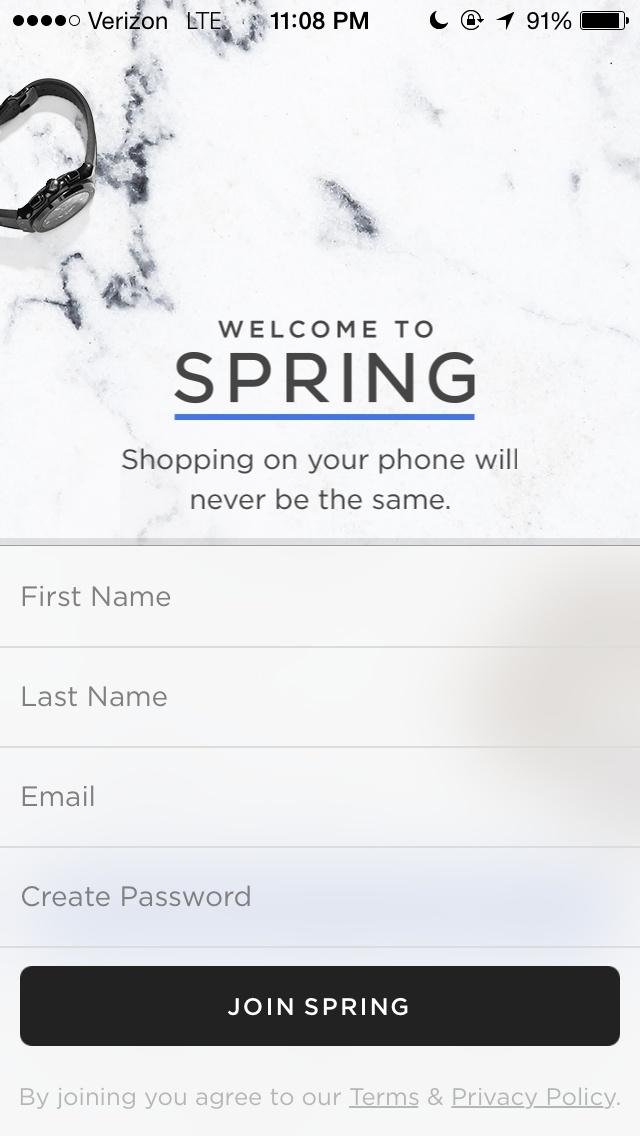 Spring - Go Shopping  注册
