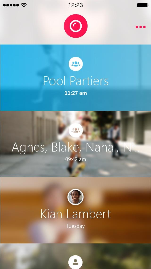 Skype Qik: Group Video Messaging  邀请和添加好友