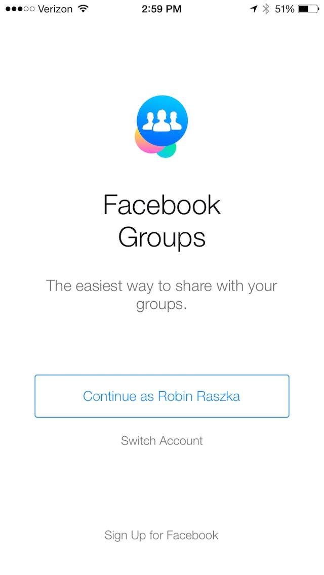 Facebook Groups  登录