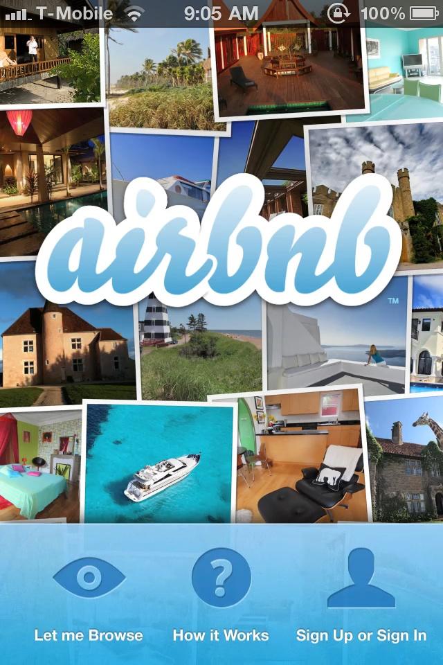 Airbnb  启动页