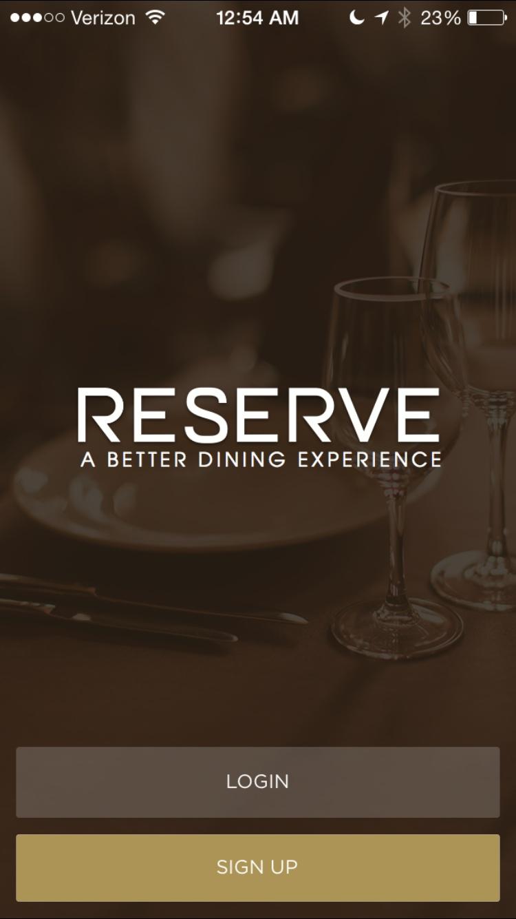 Reserve - A Better Dining Experience  登录