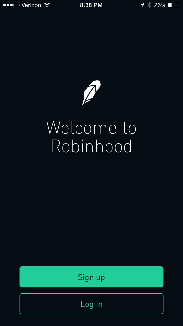 Robinhood - $0 Commission Stock Trading  登录