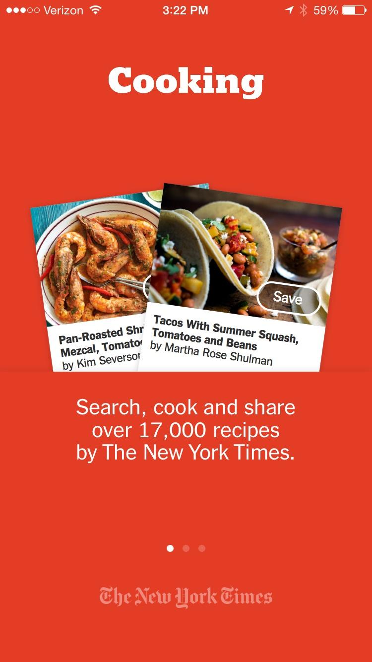 NYT Cooking - Recipes from The New York Times  特性介绍