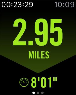 Nike+ Running  日历日期和时间