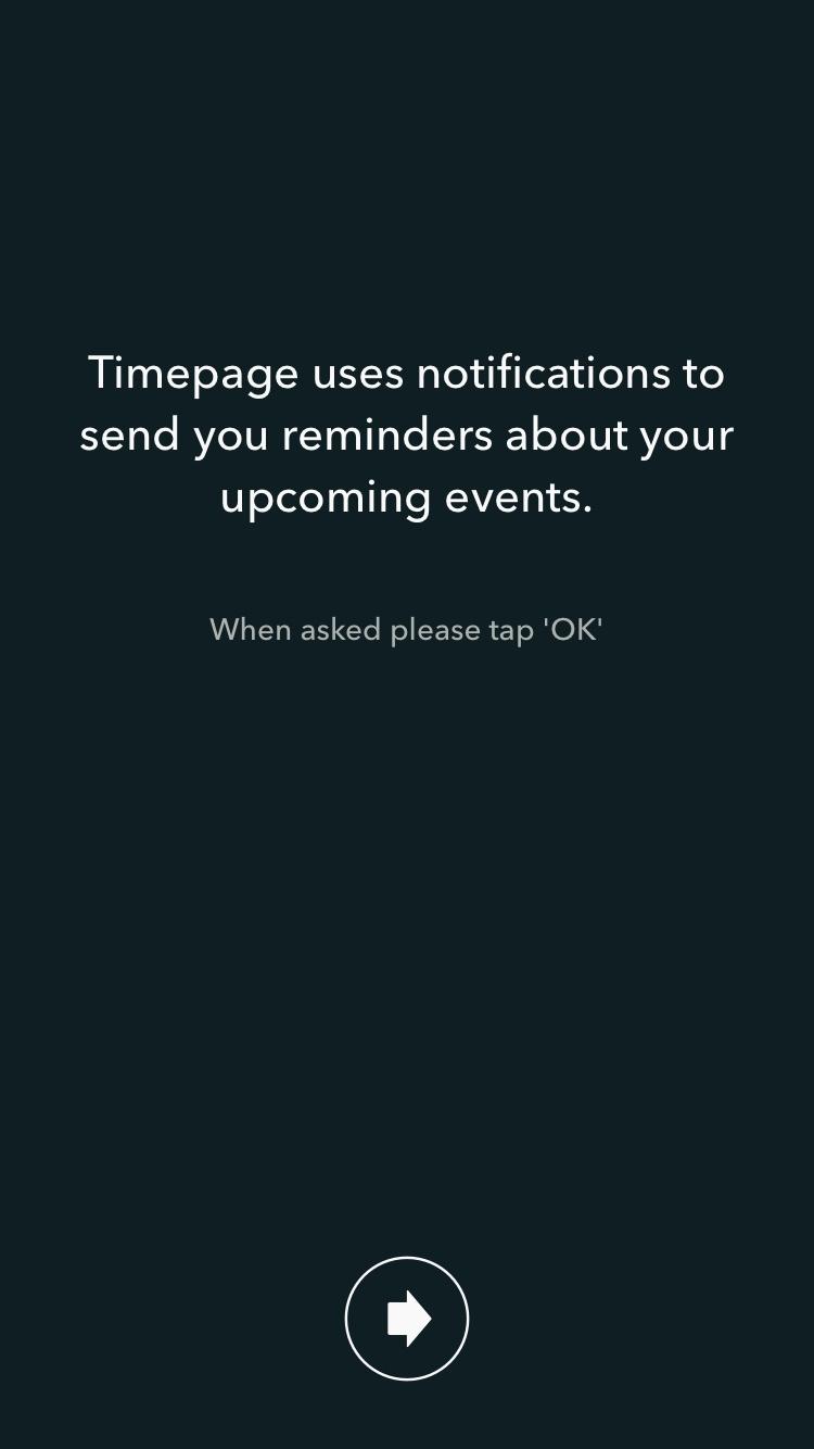 Moleskine Timepage – Calendar for iCloud Google & Exchange  请求许可
