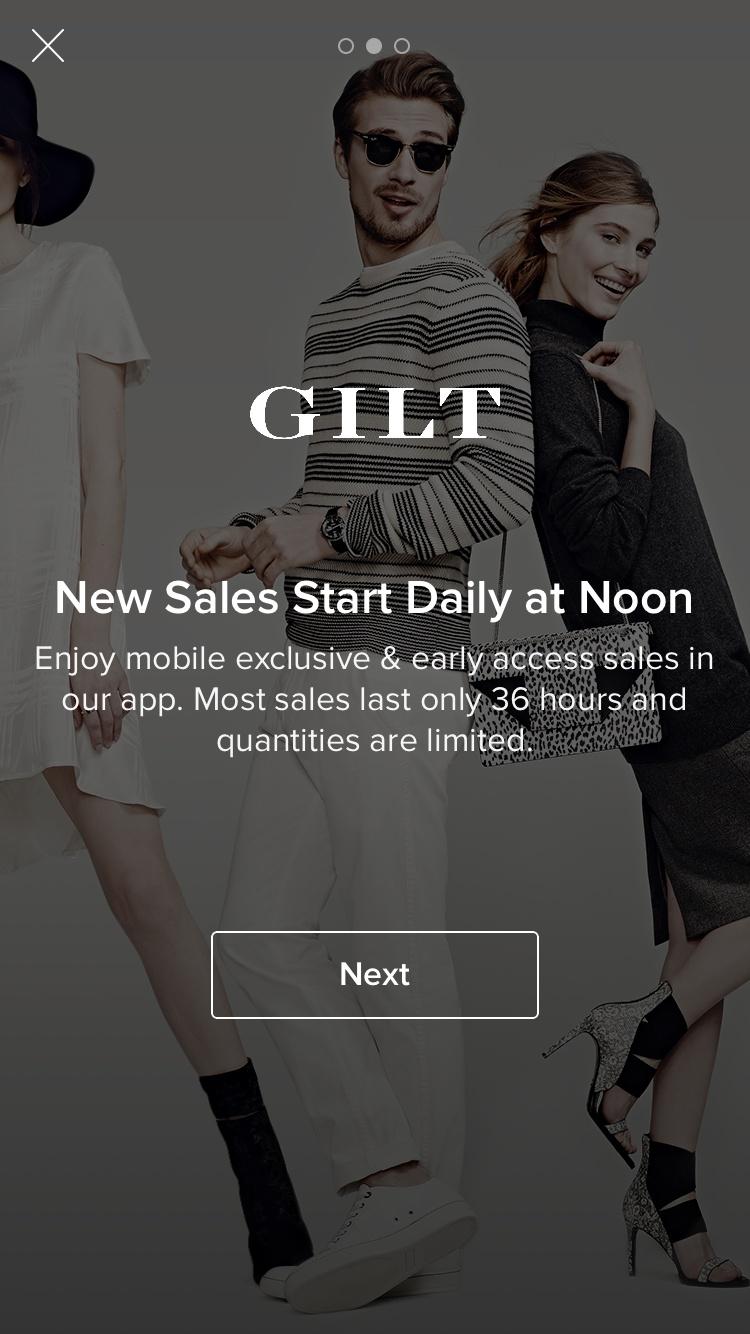 Gilt - Shop Designer Sales  特性介绍