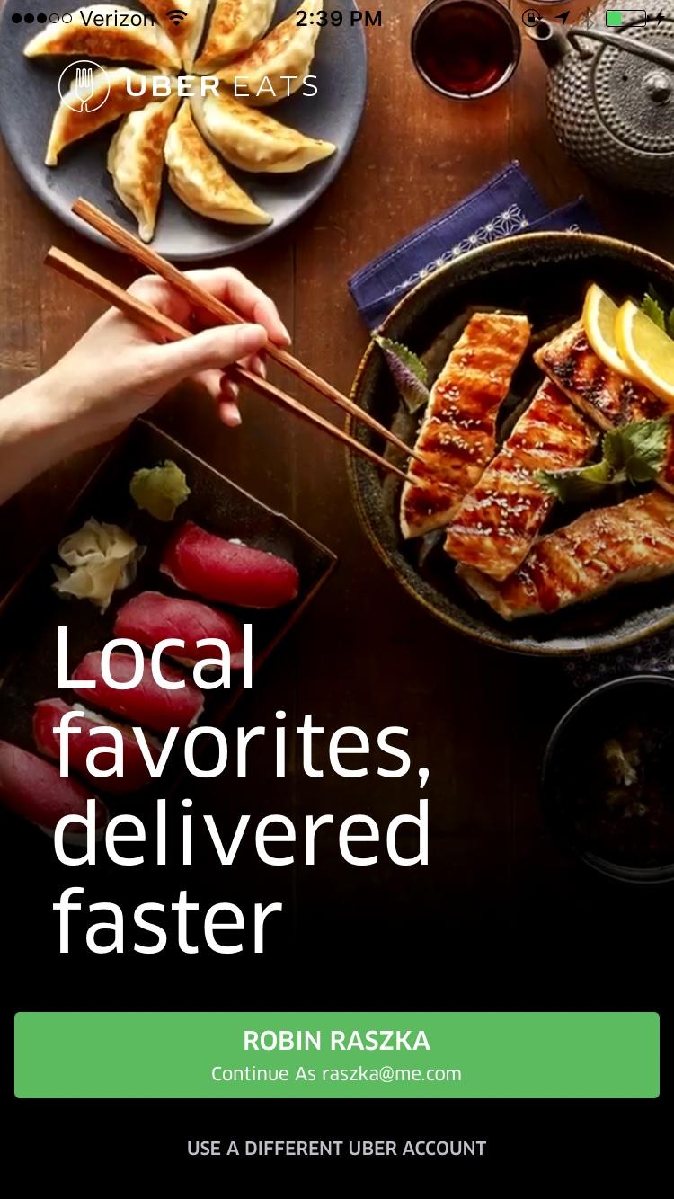 UberEATS: Food Delivery Fast  登录