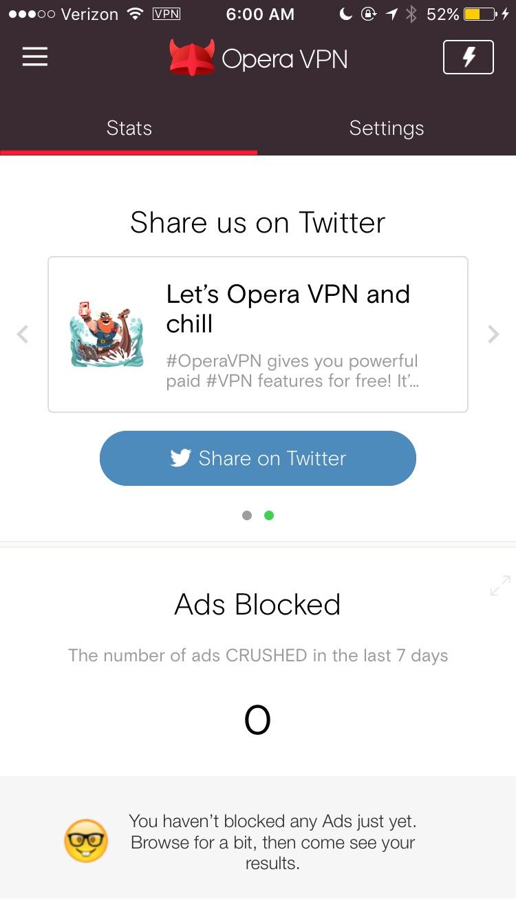Opera VPN: Free unlimited ad blocking VPN  分享