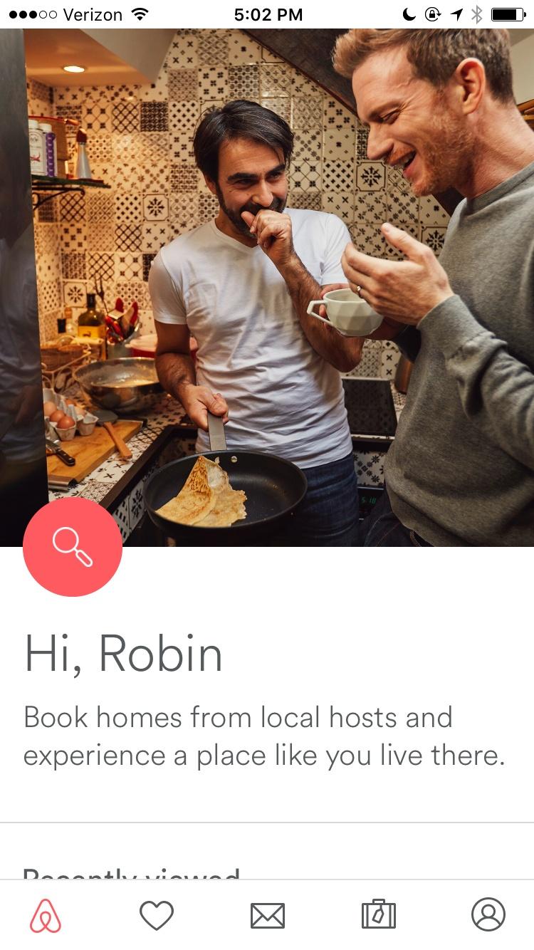 Airbnb  首页