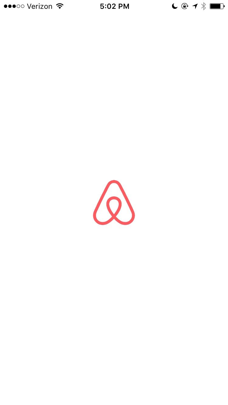 Airbnb  启动页