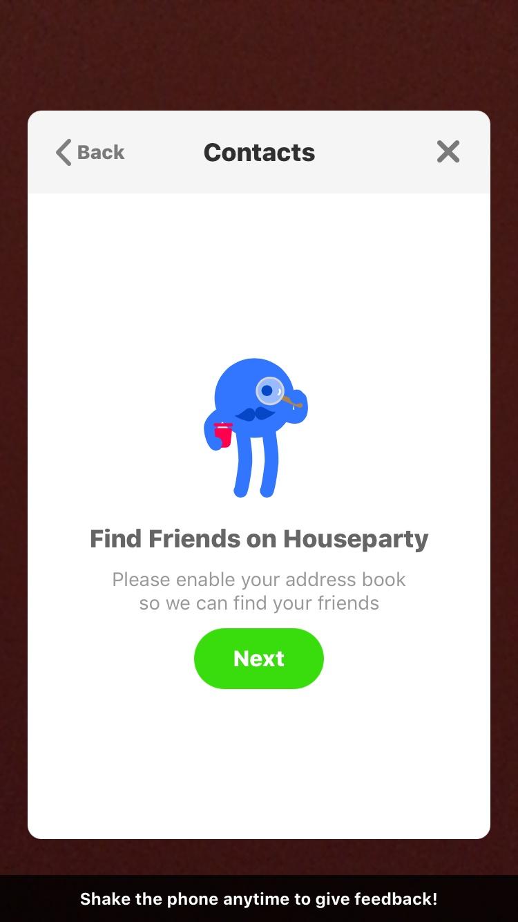 Houseparty - Group Video Chat  空状态