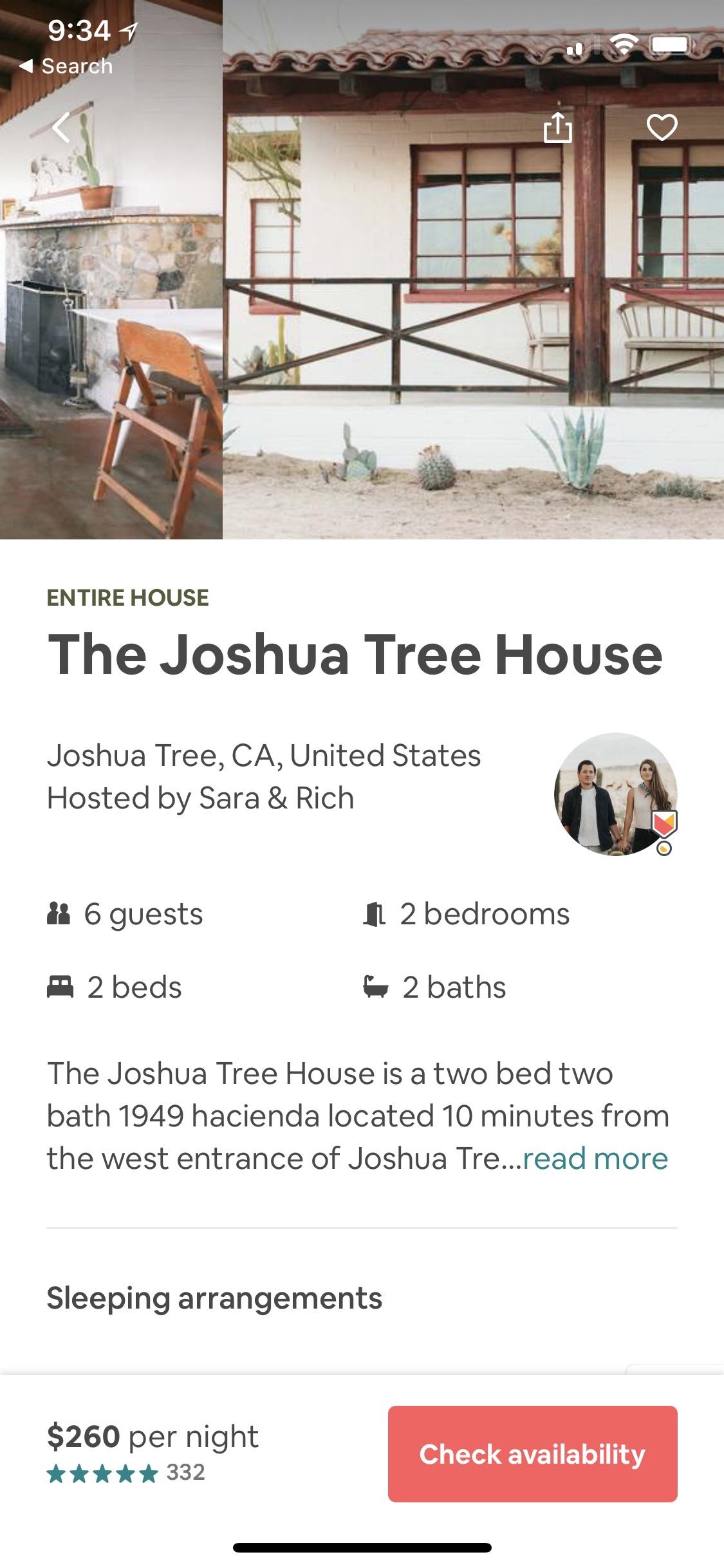 Airbnb  预订详情