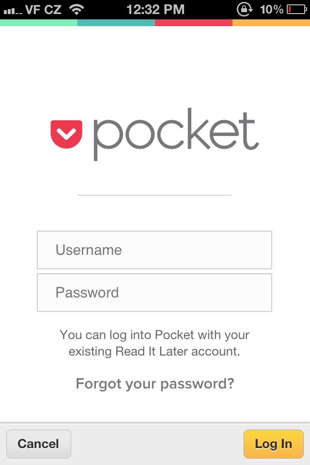 Pocket (Formerly Read It Later)  登录