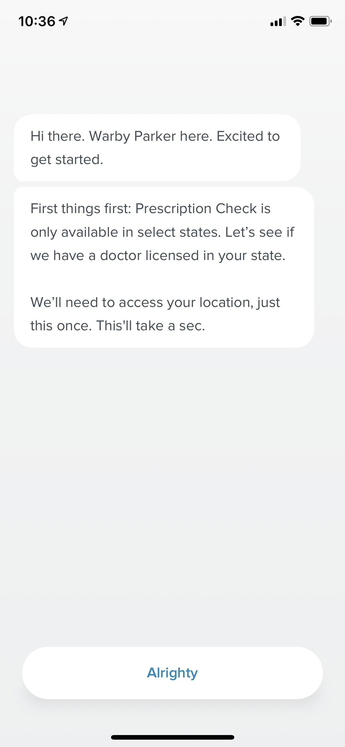 Prescription Check  请求许可设置