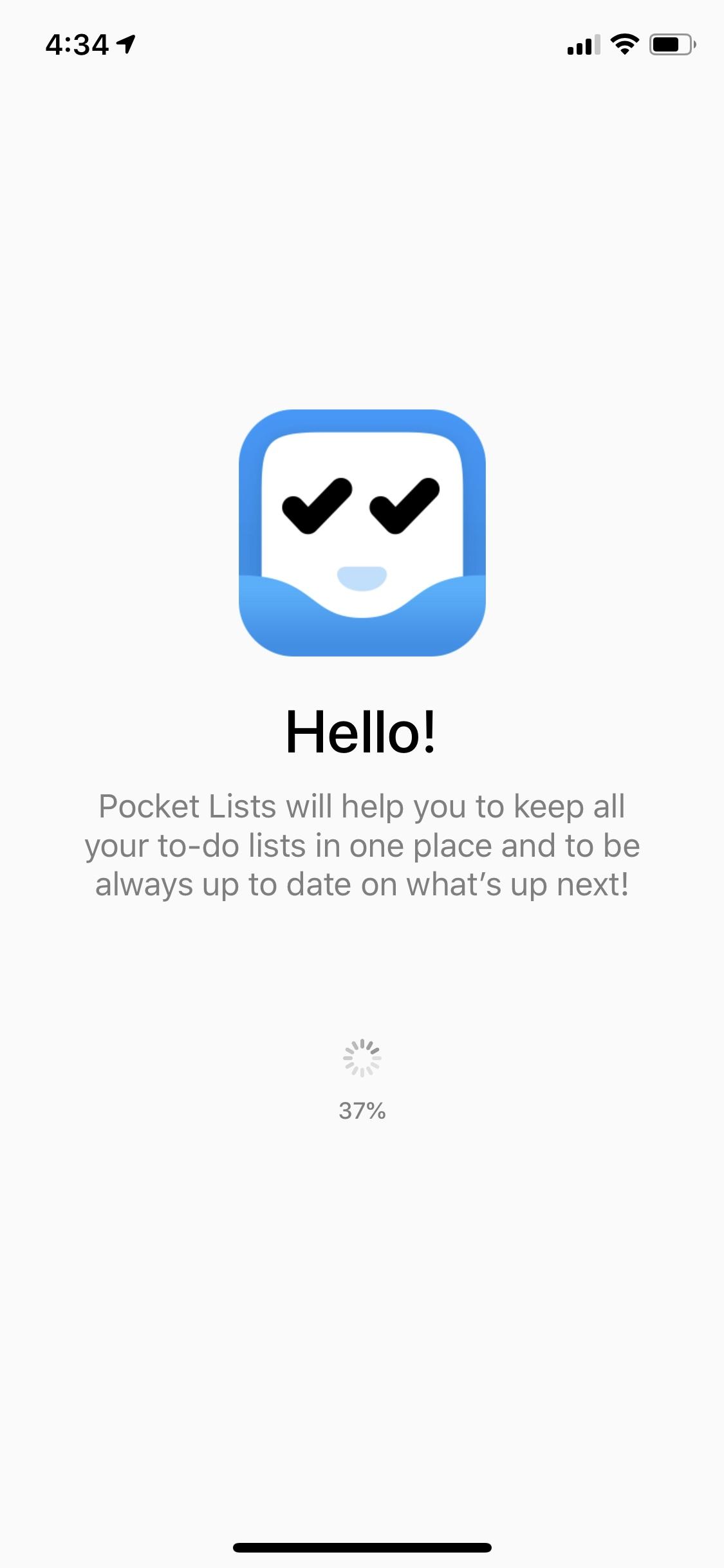 Pocket Lists: To-Do Checklist  进度条加载中加载中