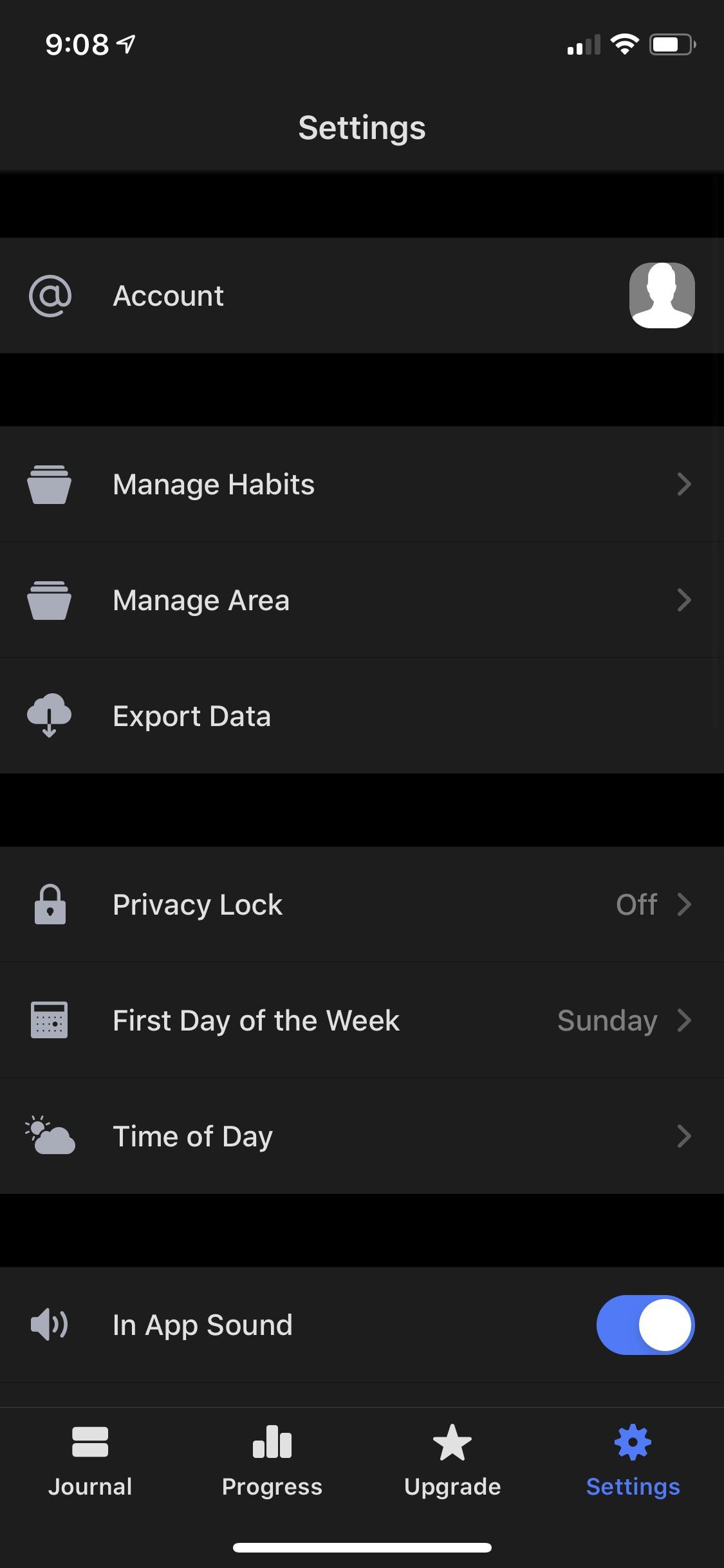 Habitify: Habit Tracker  设置