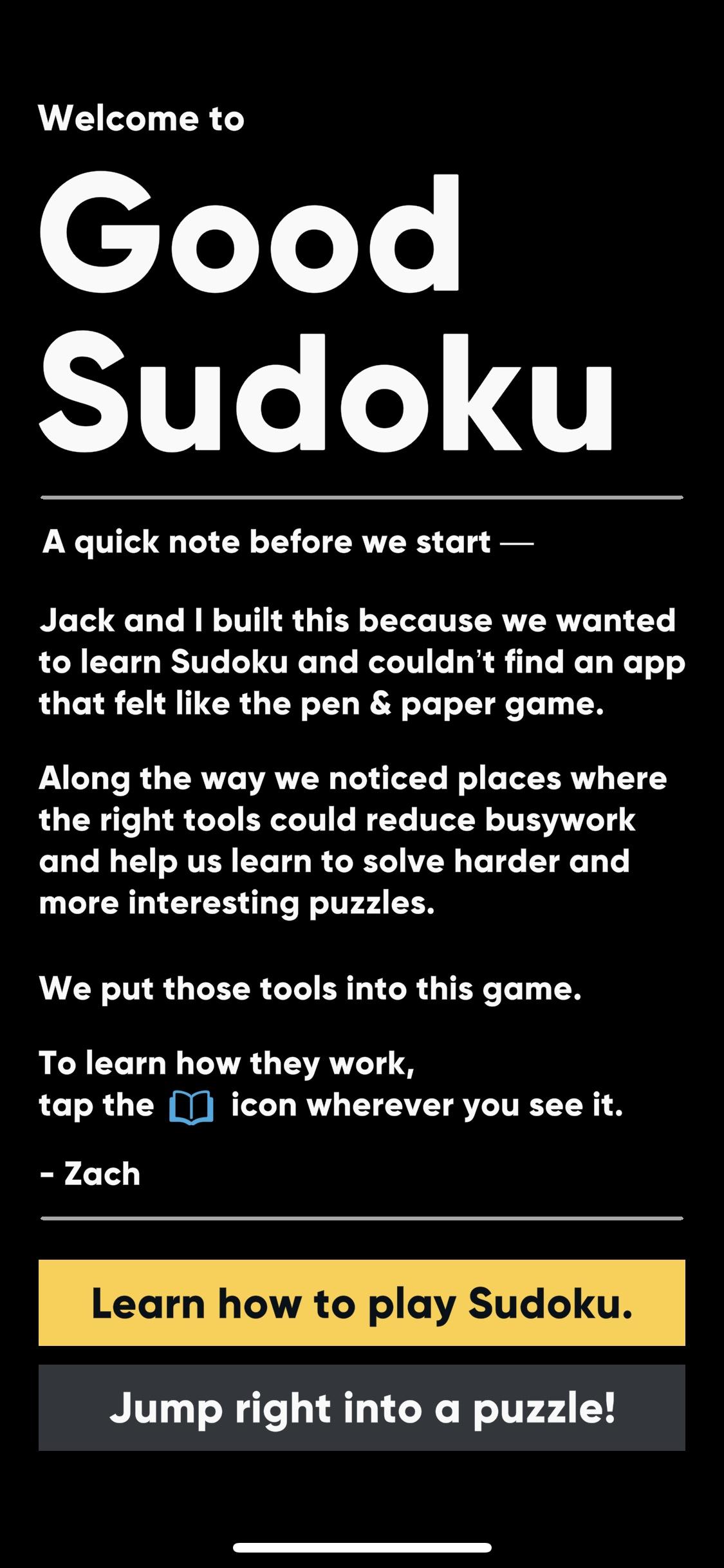Good Sudoku by Zach Gage  特性介绍