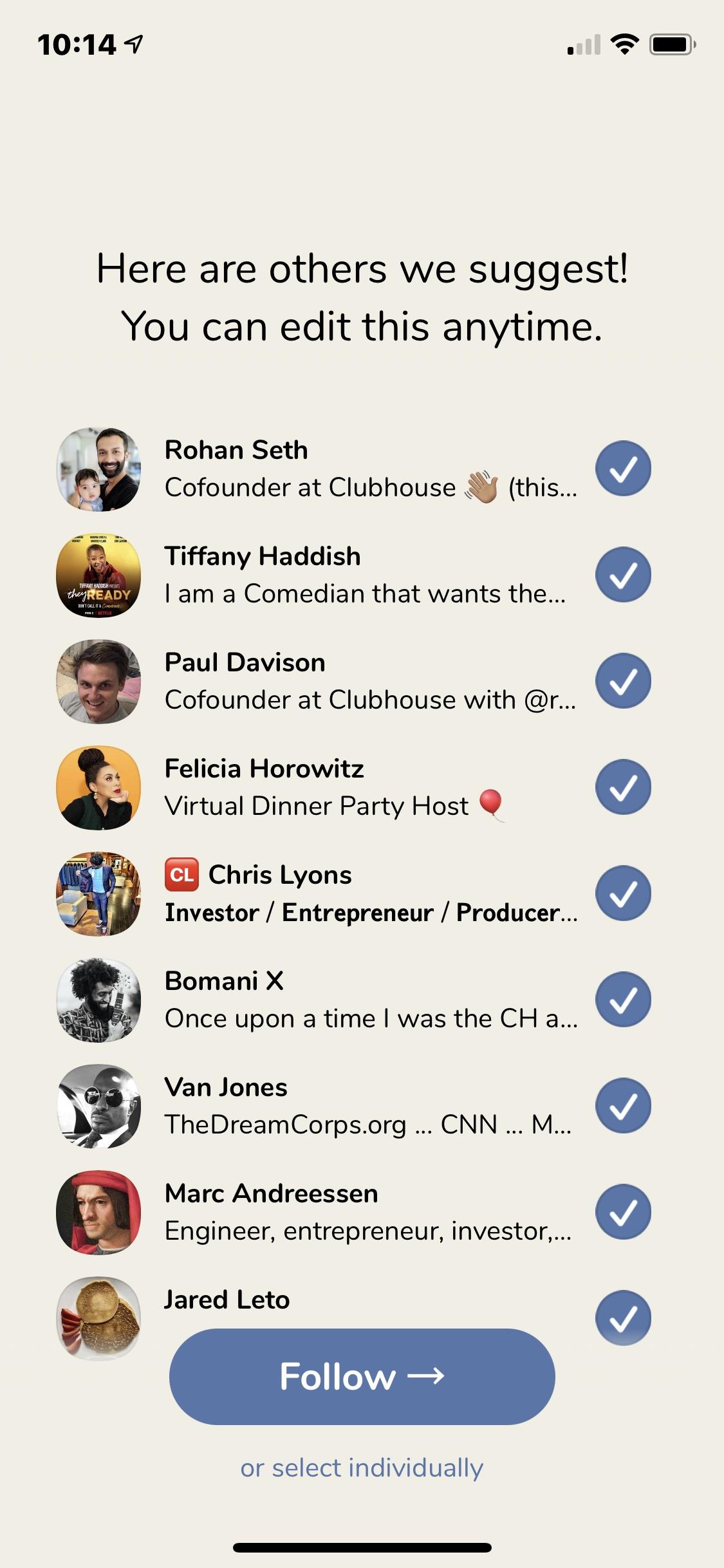 Clubhouse: Drop-in audio chat  注册邀请和添加好友分享