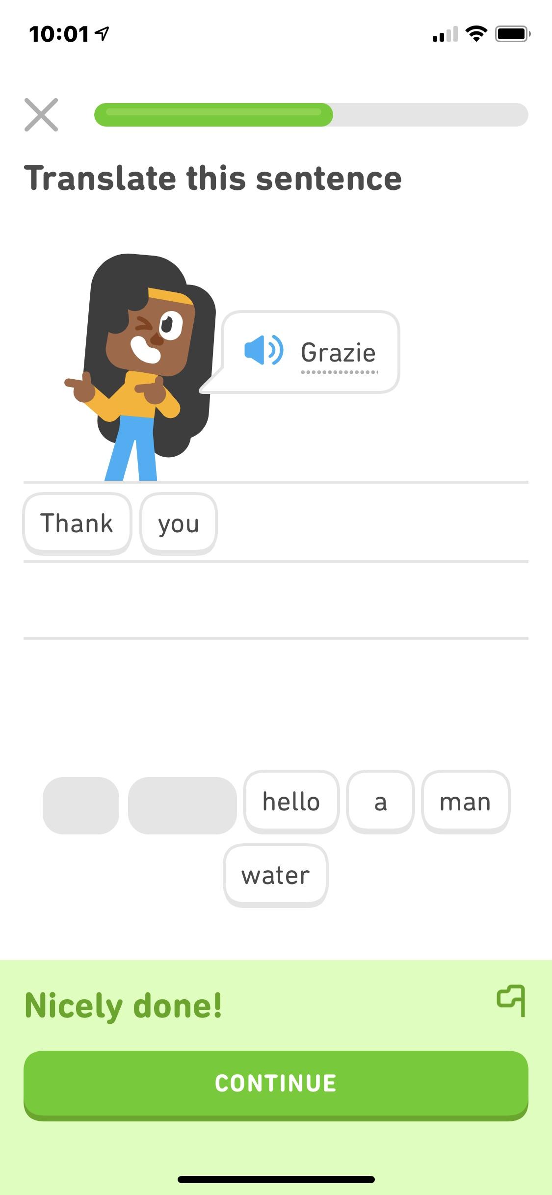 Duolingo - Language Lessons  进度条浮层